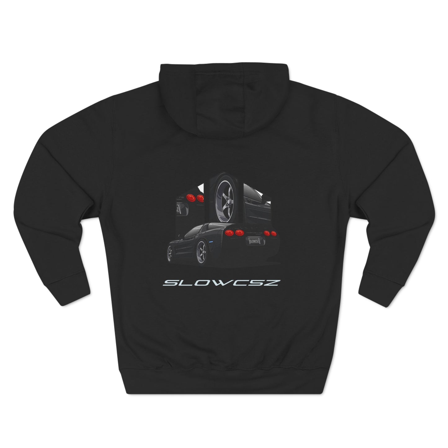 SlowC5Z Rear 3/4 Premium Fleece Hoodie