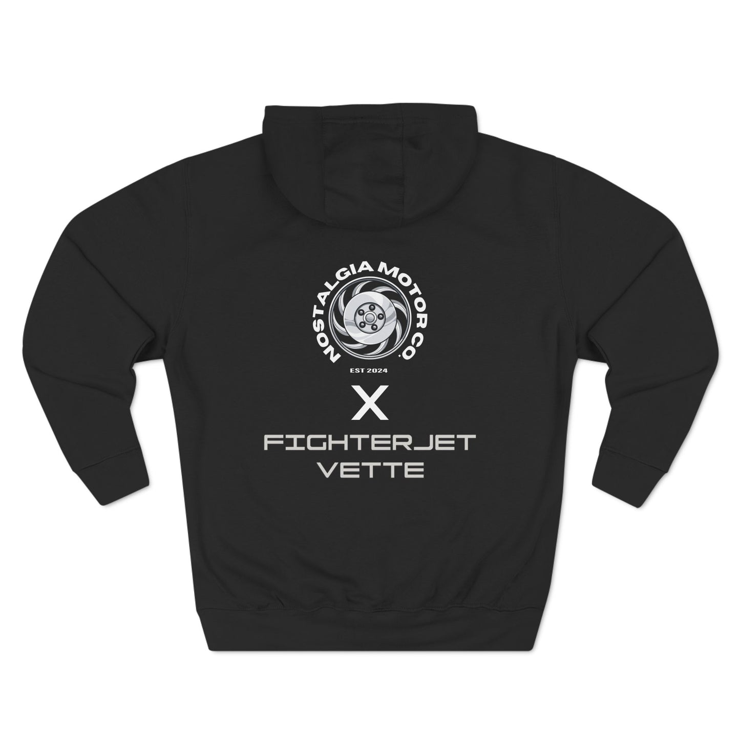 Minimalist FighterJet Side Premium Fleece Hoodie