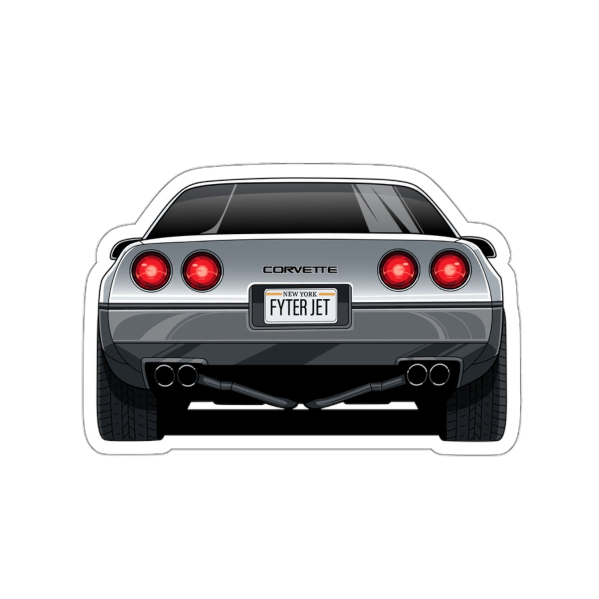 FighterJet Rear Sticker