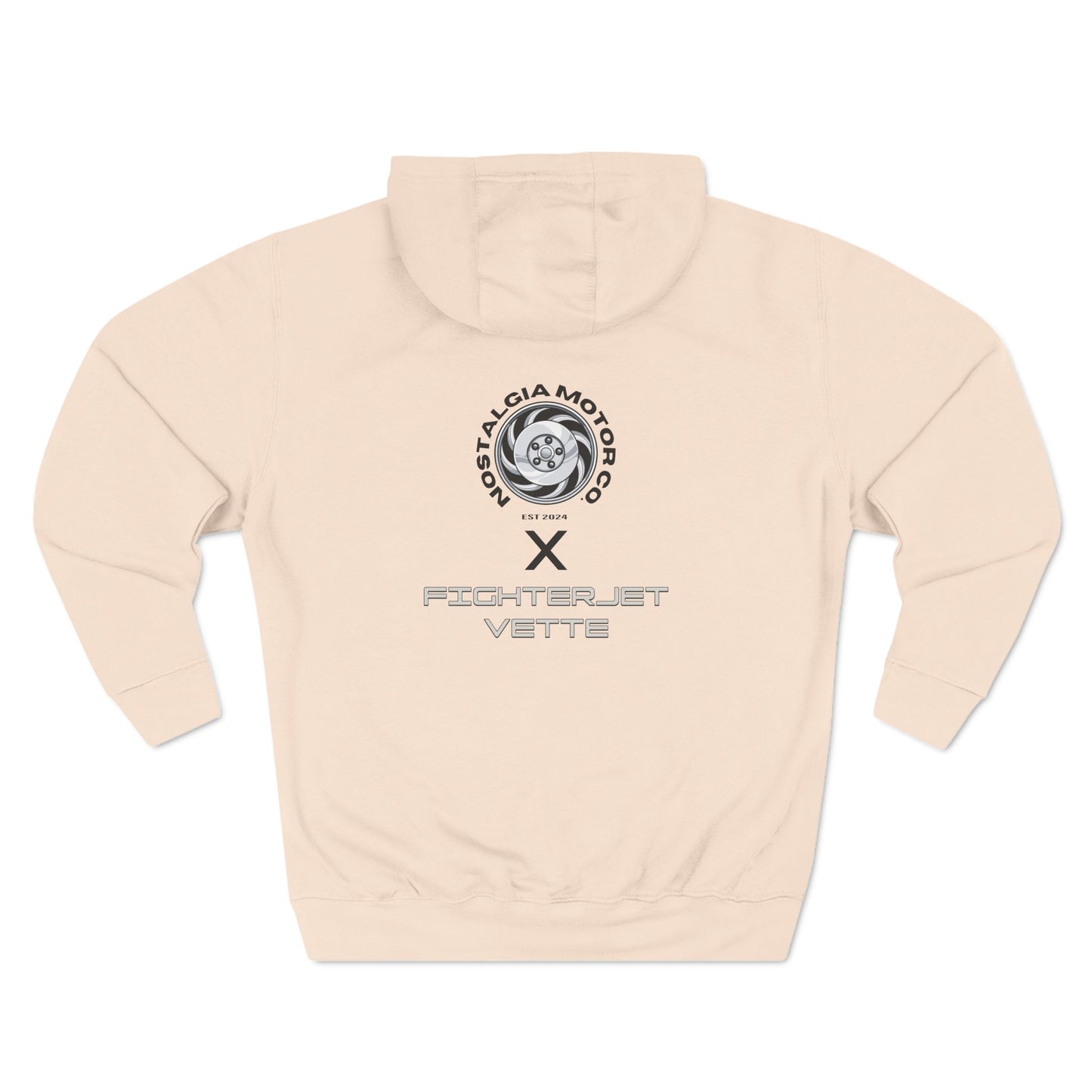 Minimalist FighterJet Side Premium Fleece Hoodie