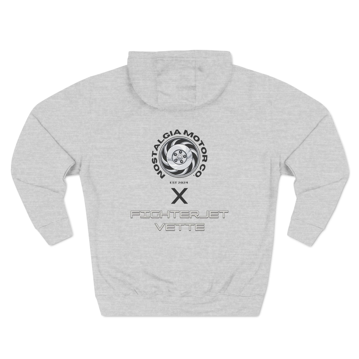 Minimalist FighterJet Side Premium Fleece Hoodie