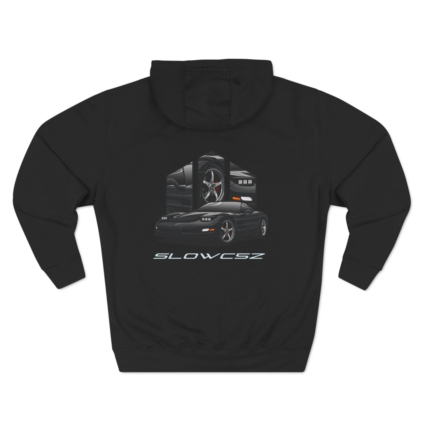 SlowC5Z Front 3/4 Premium Fleece Hoodie
