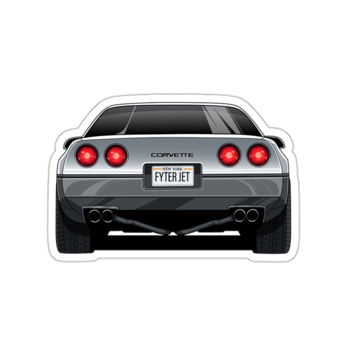 FighterJet Rear Sticker