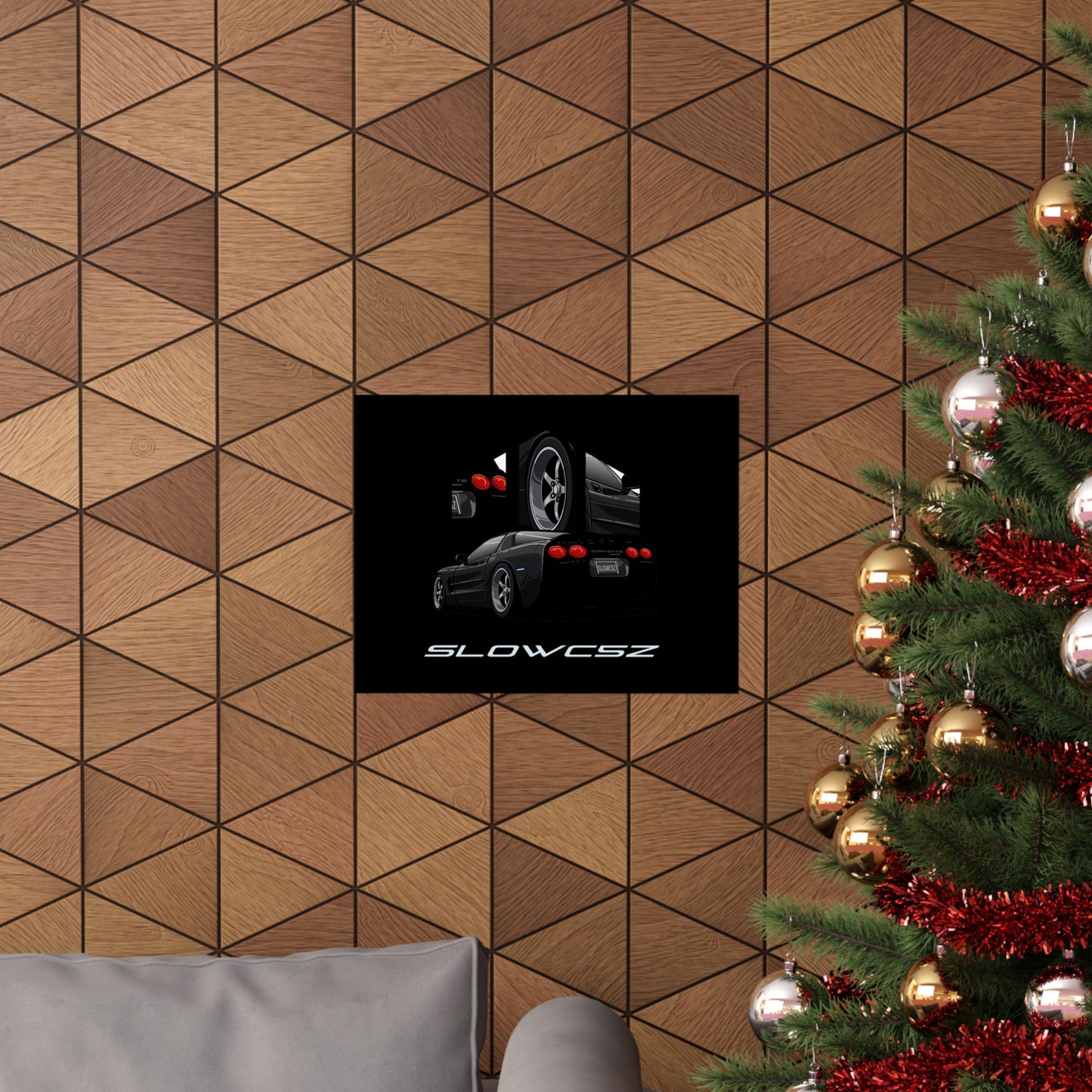 SlowC5Z Rear 3/4 Posters