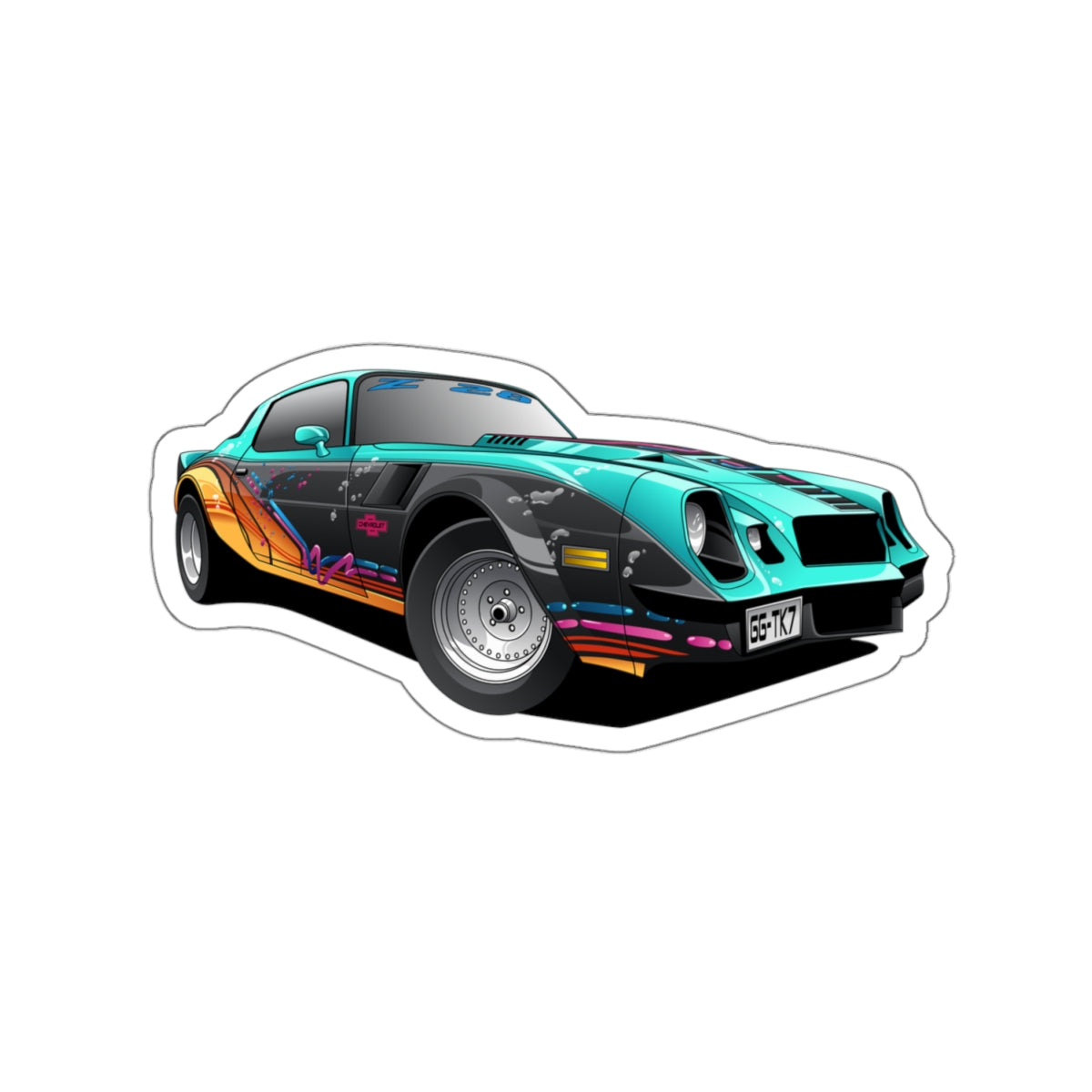 Z28 Surprise Front 3/4 Sticker