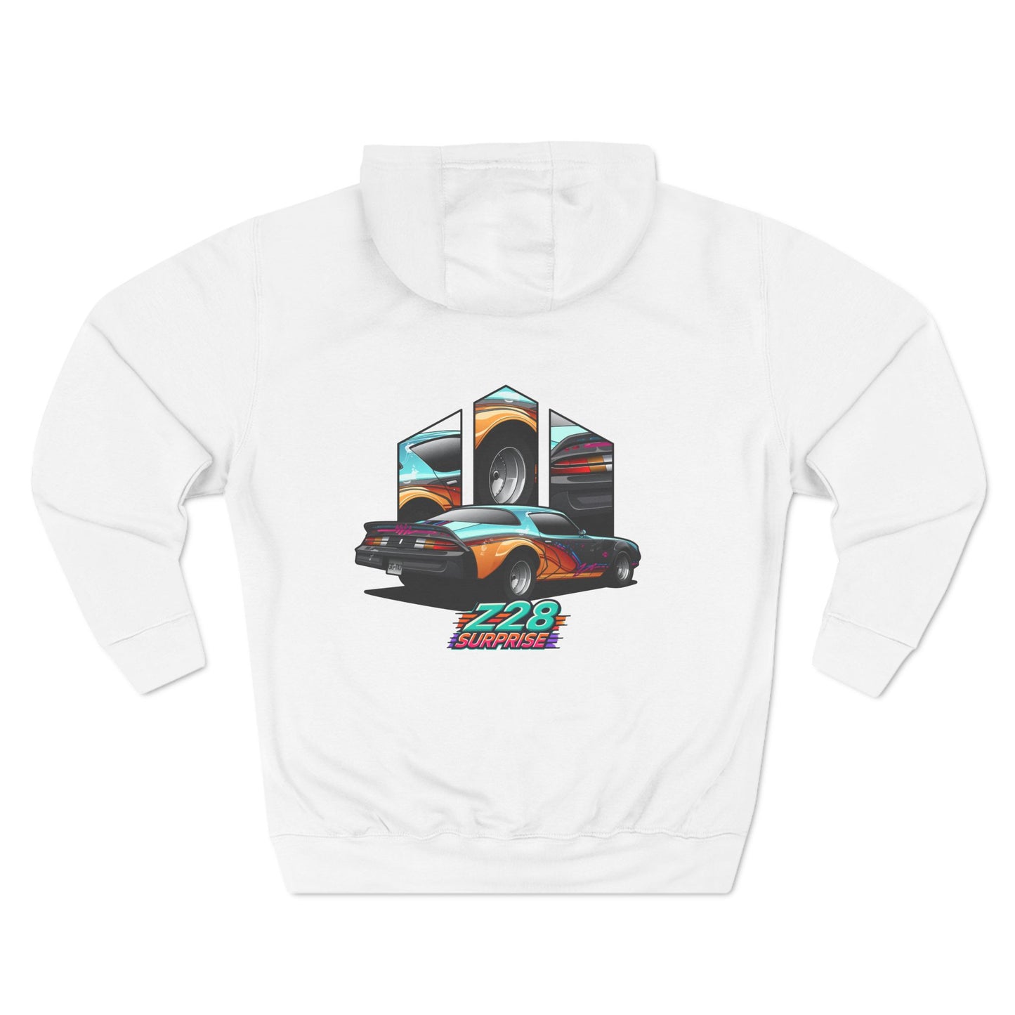 Z28 Surprise Rear 3/4 Premium Fleece Hoodie