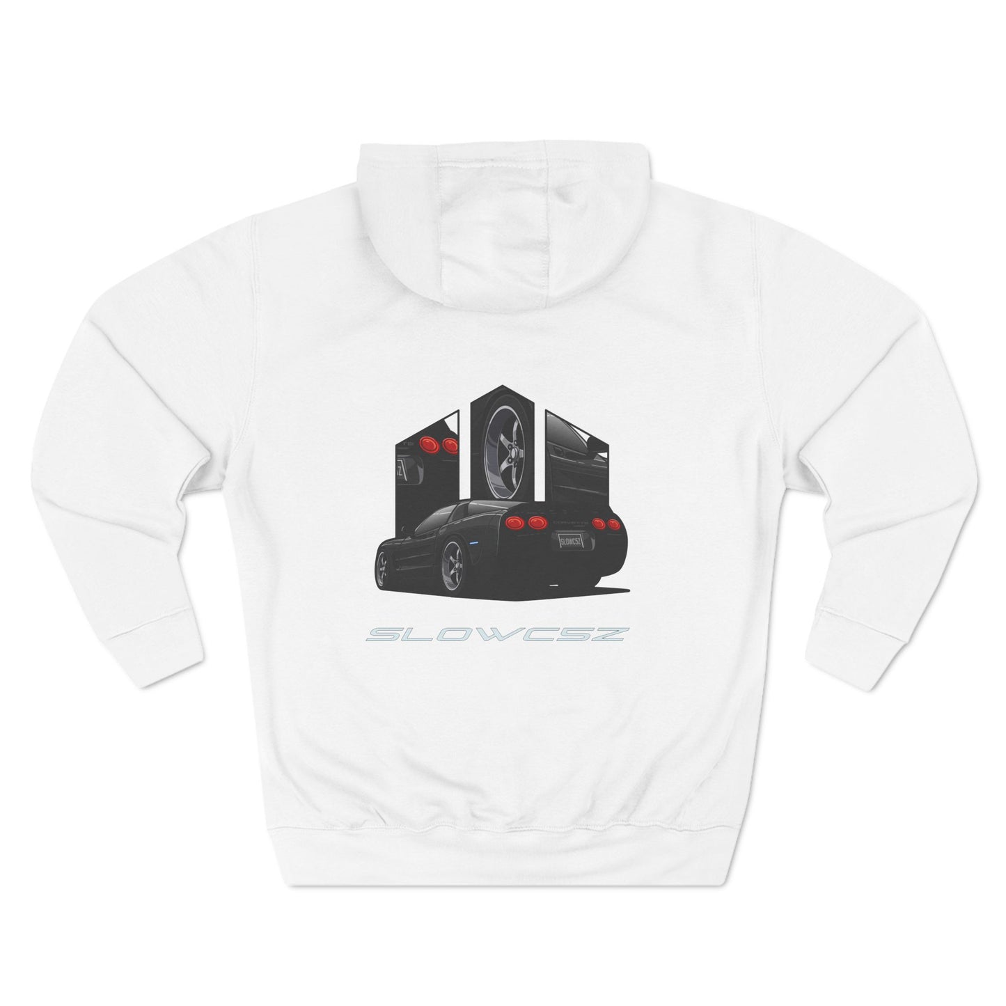 SlowC5Z Rear 3/4 Premium Fleece Hoodie